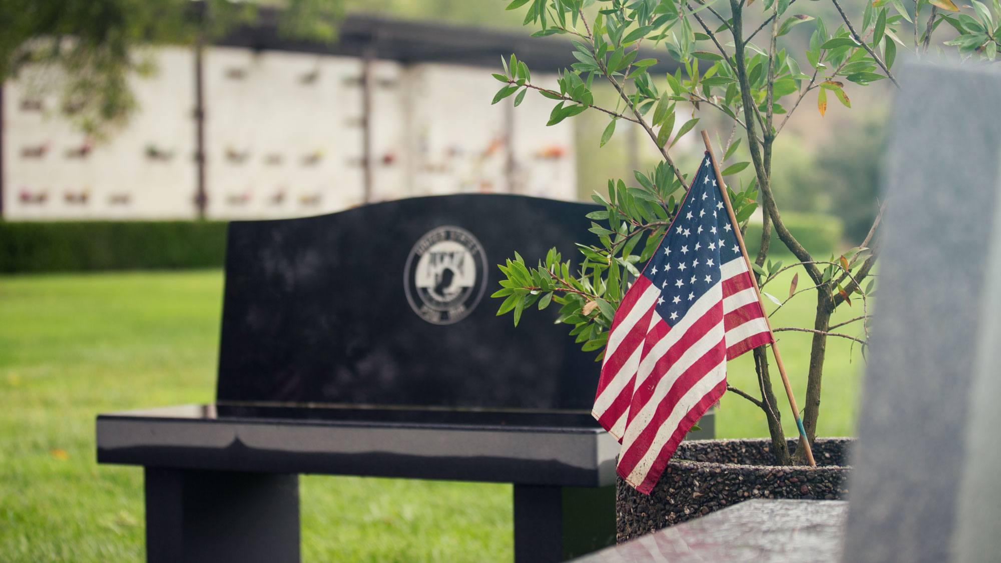 Veterans' cemetery and memorial garden at Valley Memorial Park Cemetery