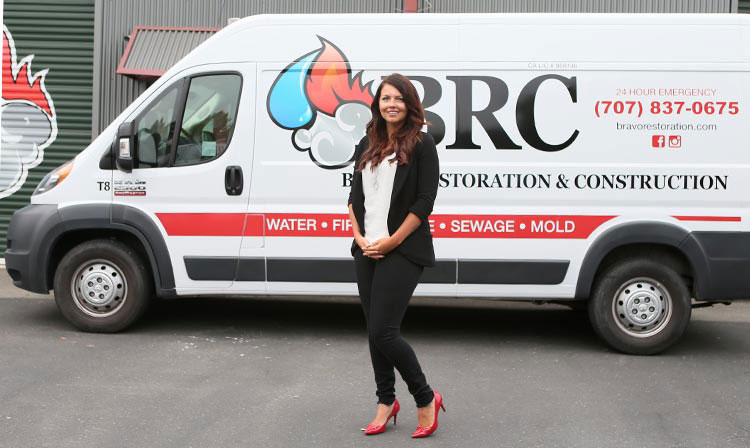 Nicole Humber, CEO of Bravo Restoration & Construction in Windsor CA